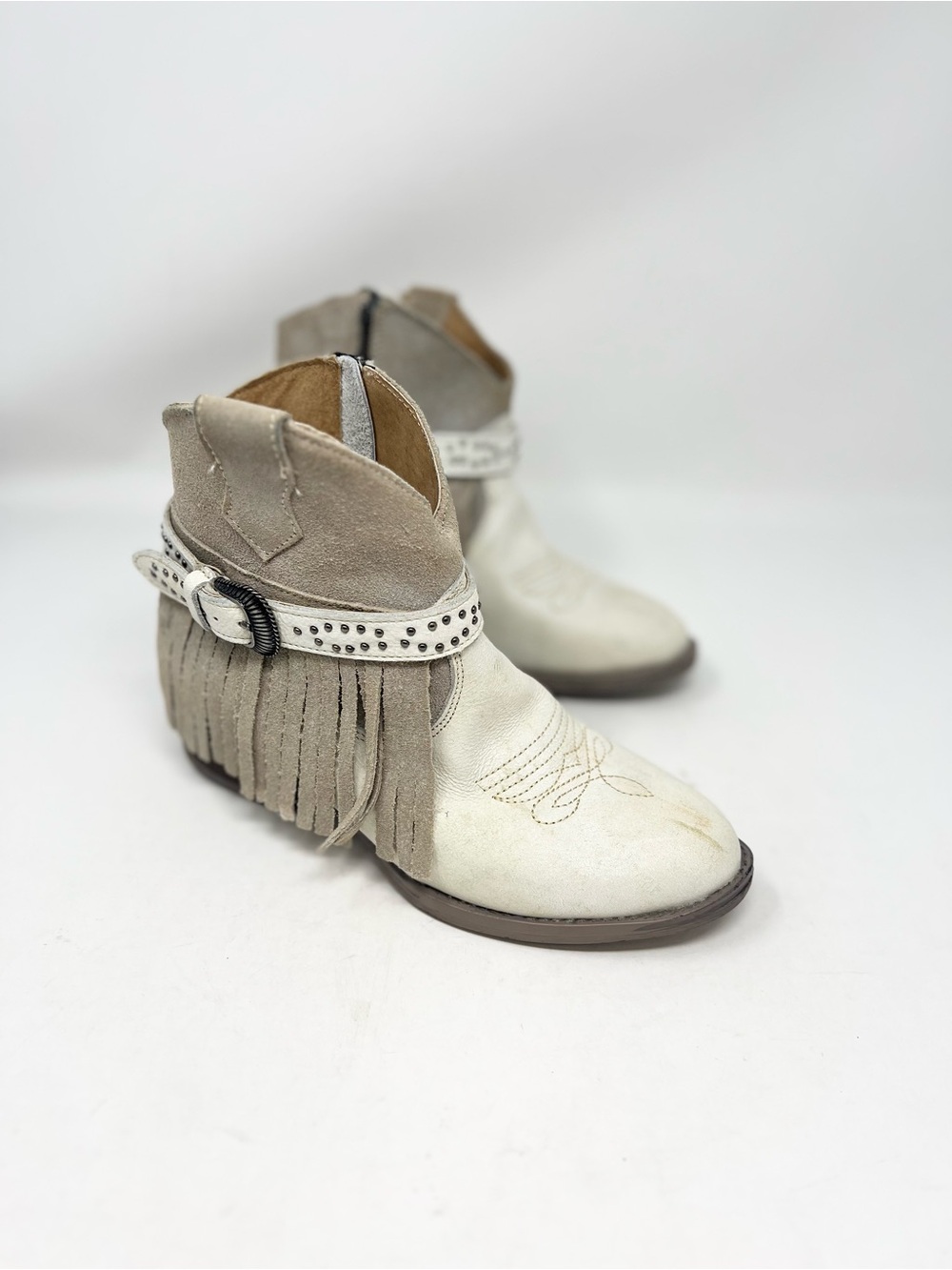STERLING RIVER Fringe Western Short Festival Fall Cowboy Boots Women’s Size 7M